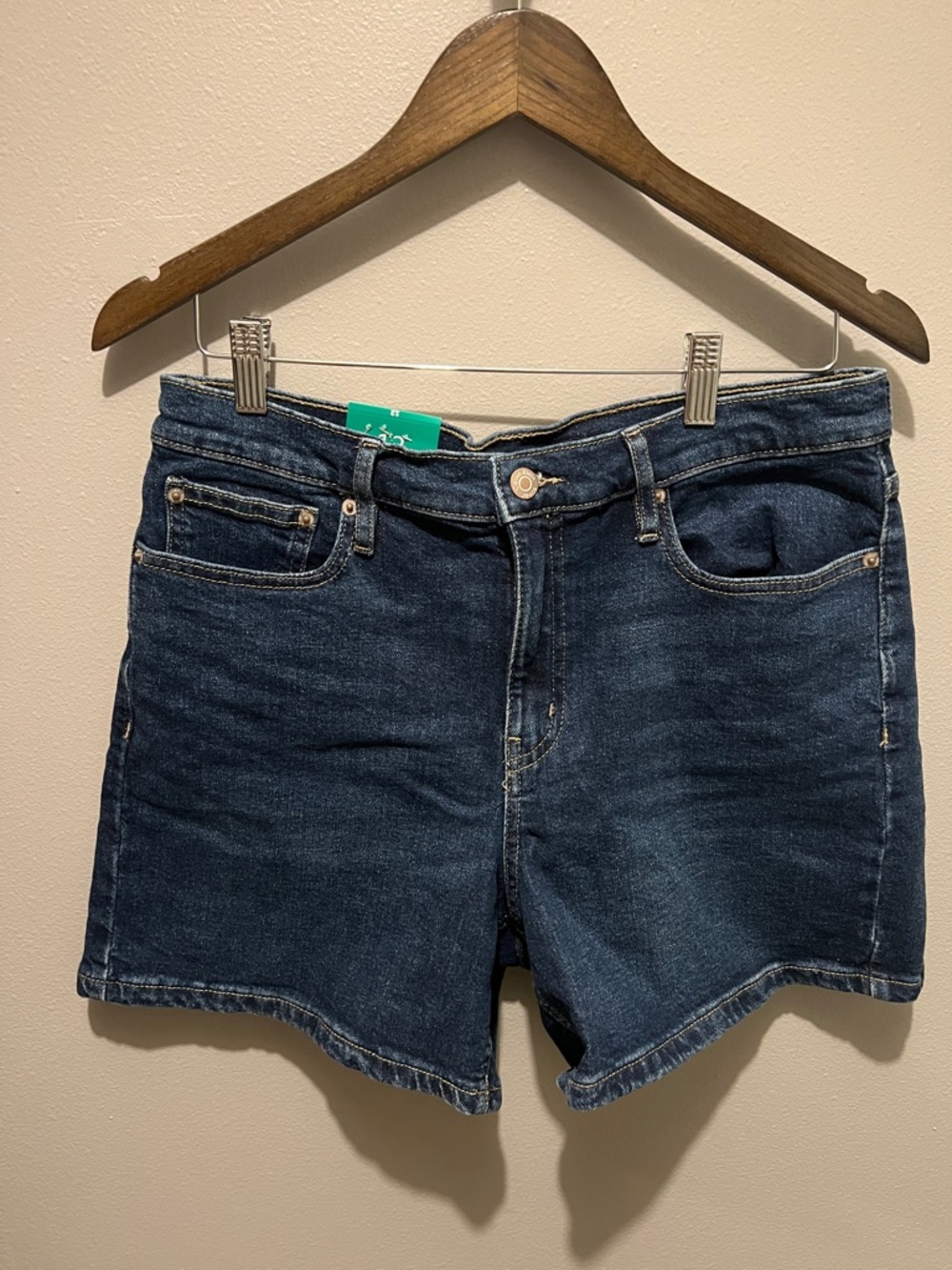 🆕 NWT Calvin Klein High Waisted Jeans Indigo Denim Shorts